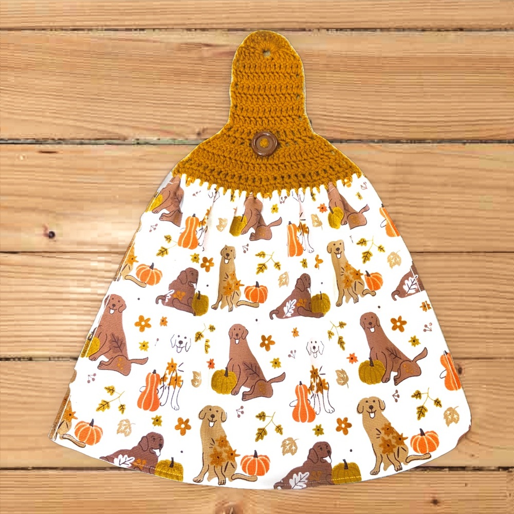 Fall Crochet Top Towel